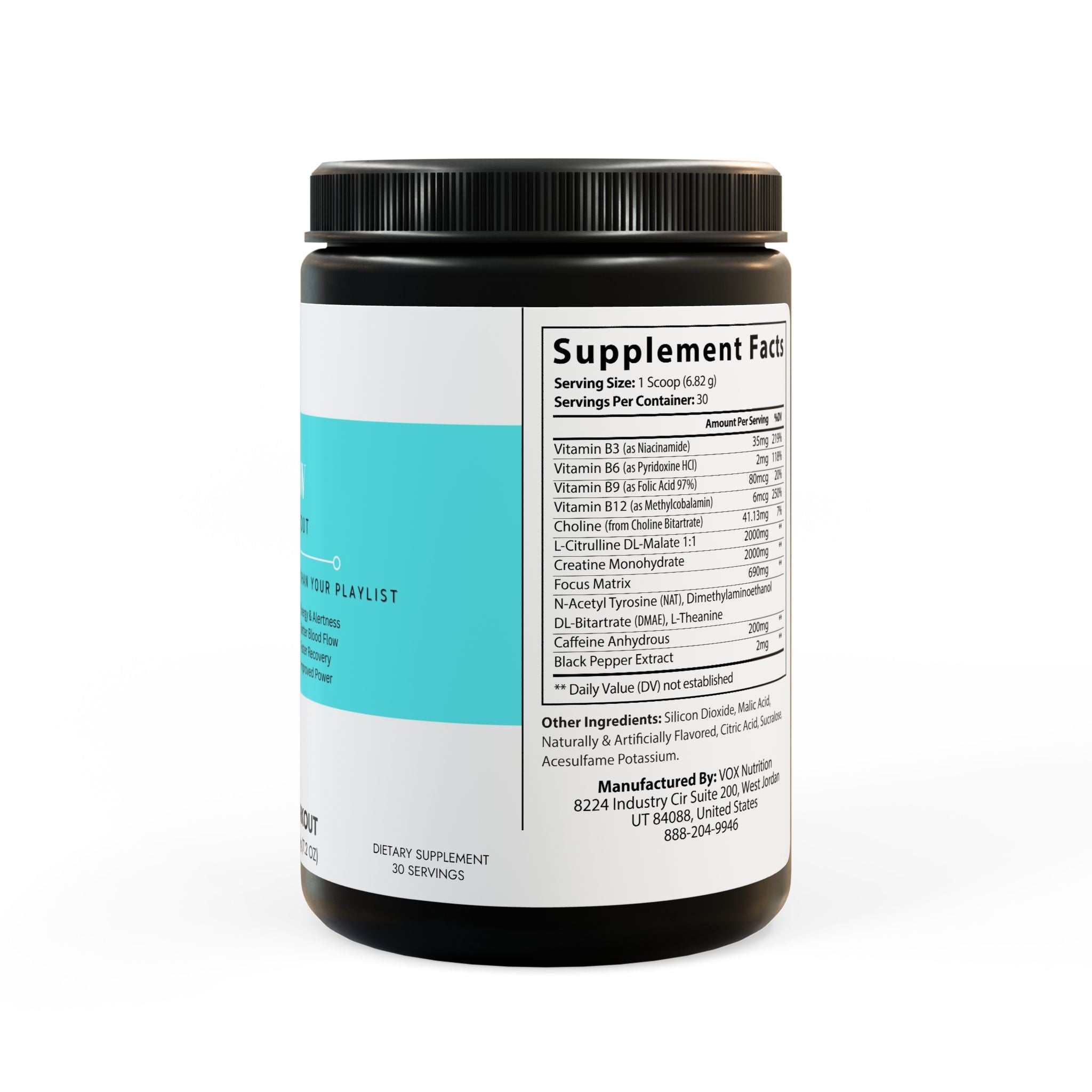 Pre-Workout Supplement, Fruit Punch (204g, 7.1oz)