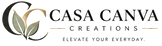 Casa Canva Creations original CC leaf logo and horizontal wordmark